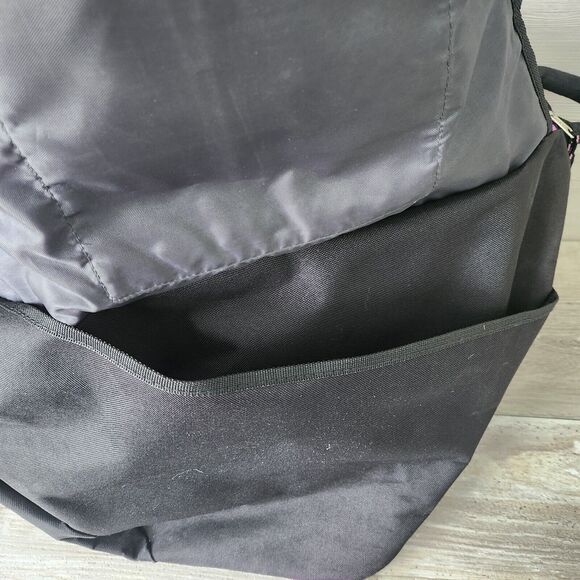 Eastsport Sling Pack Backpack Strap Crossbody Floral Pink Black Bag Triple Zip - Picture 12 of 12